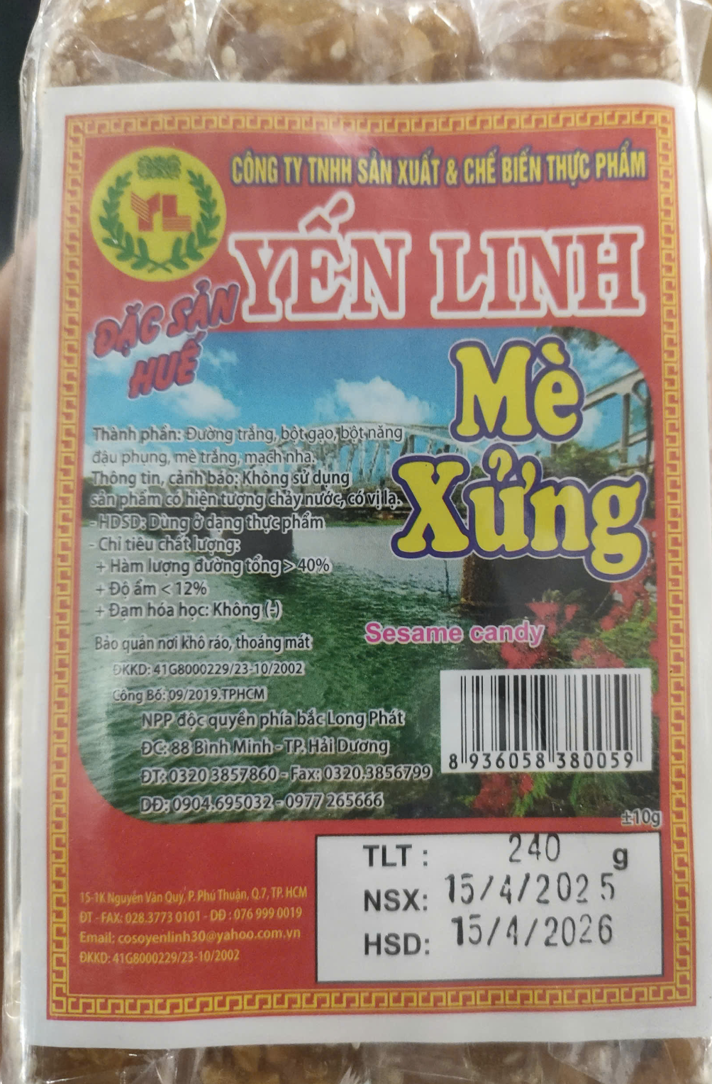 Mè Xửng Yến Linh 240g